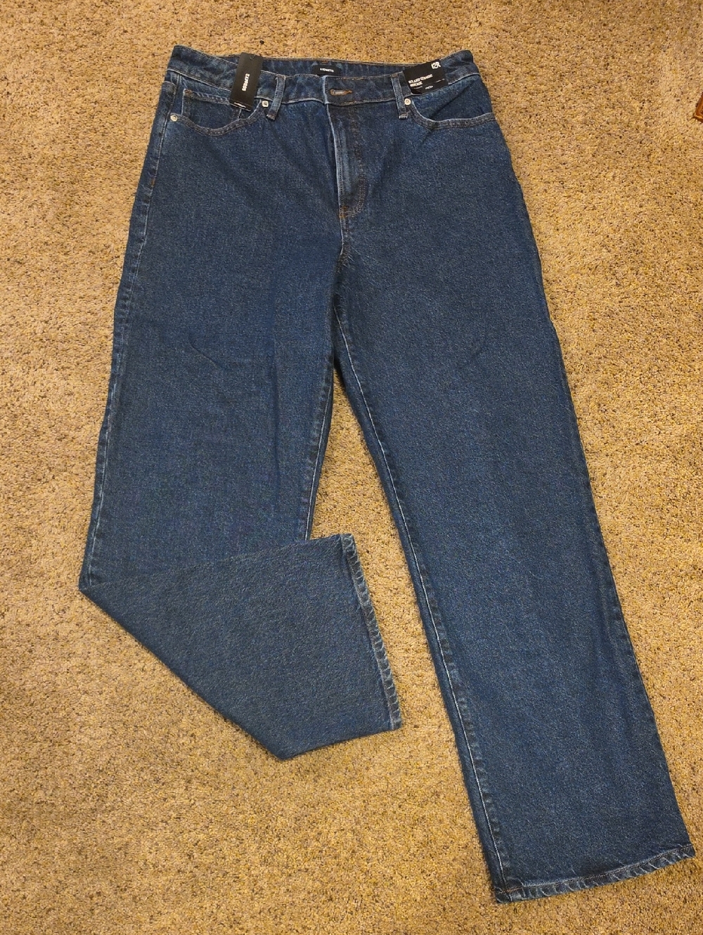 Express Blue High-Rise Wide Leg Jeans